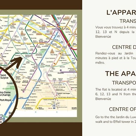 Prox.Gare Montparnasse-Galeries Lafayette! 4Pers. Apartment Париж Екстериор снимка